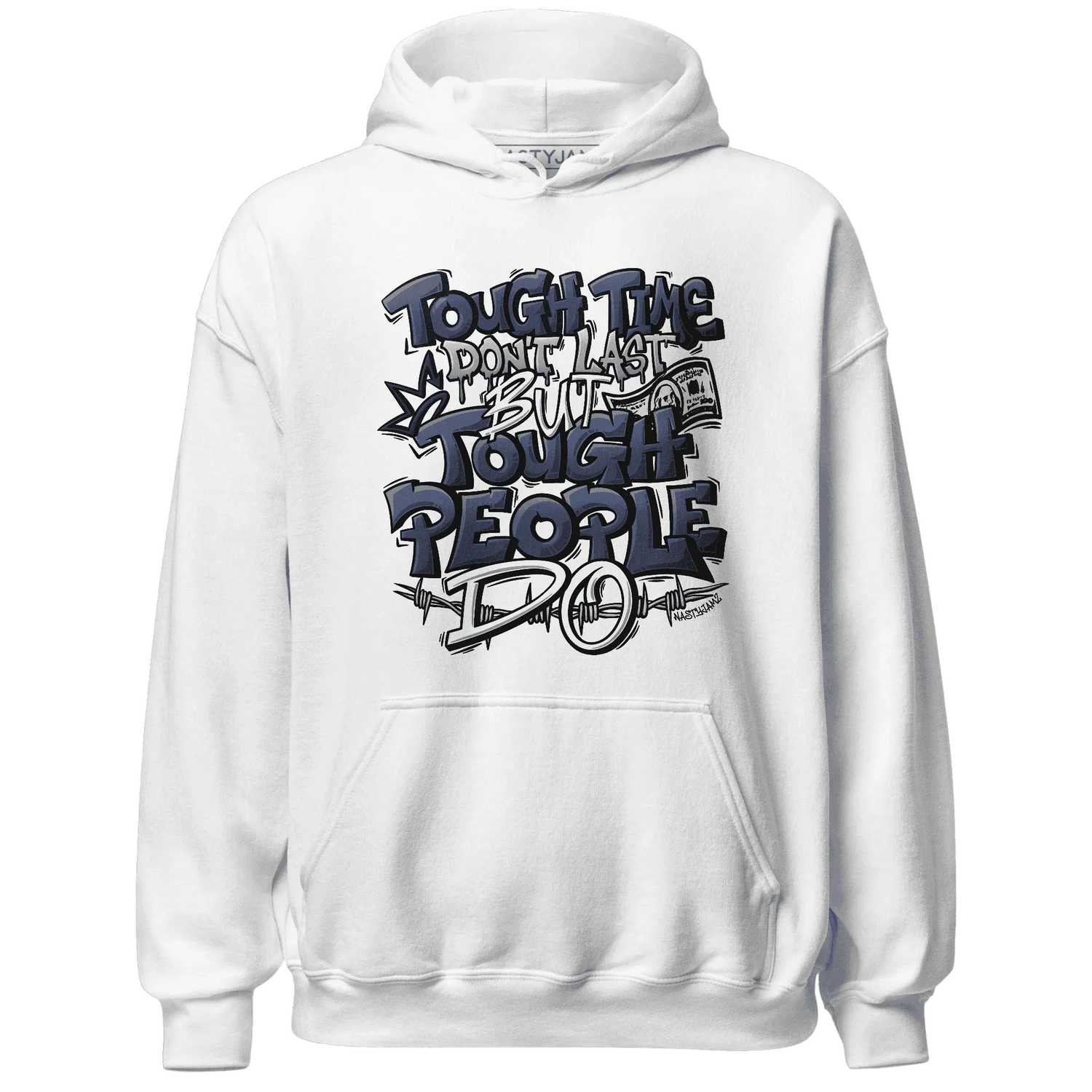 VaporMax-Plus-Midnight-Navy-White-Metallic-Silver-NastyJamz-Hoodie-Match-Tough-People-Never-Fall