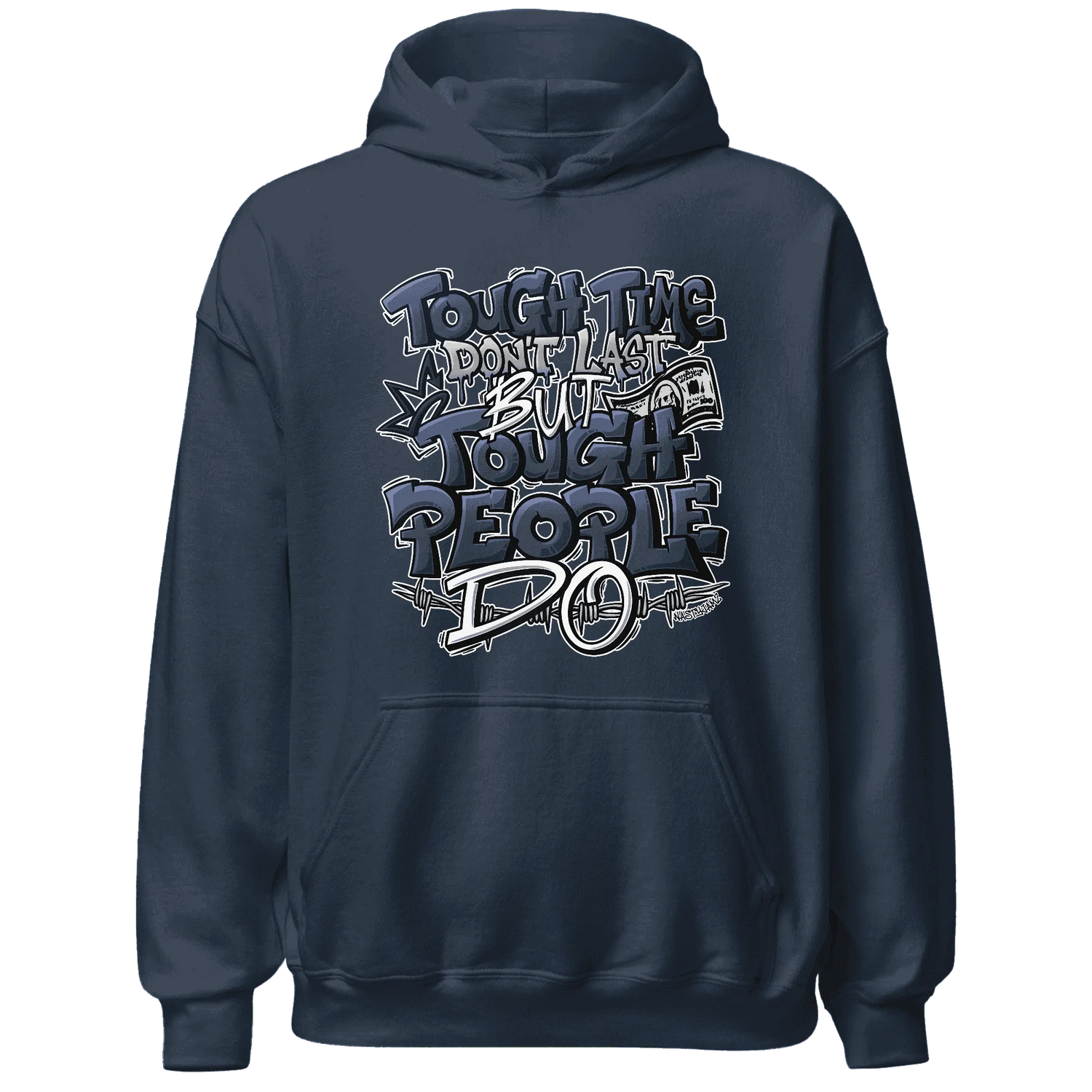 VaporMax-Plus-Midnight-Navy-White-Metallic-Silver-NastyJamz-Hoodie-Match-Tough-People-Never-Fall