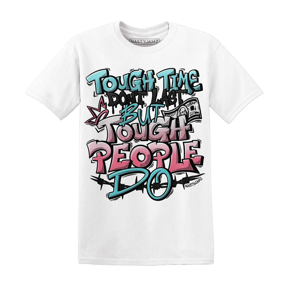 NastyJamz-VaporMax-Plus-South-Beach-T-Shirt-Match-Tough-People-Never-Fall