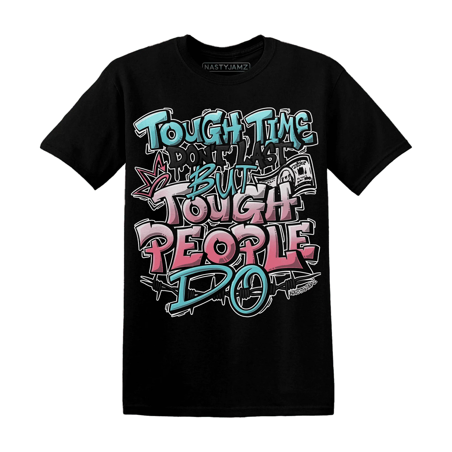NastyJamz-VaporMax-Plus-South-Beach-T-Shirt-Match-Tough-People-Never-Fall