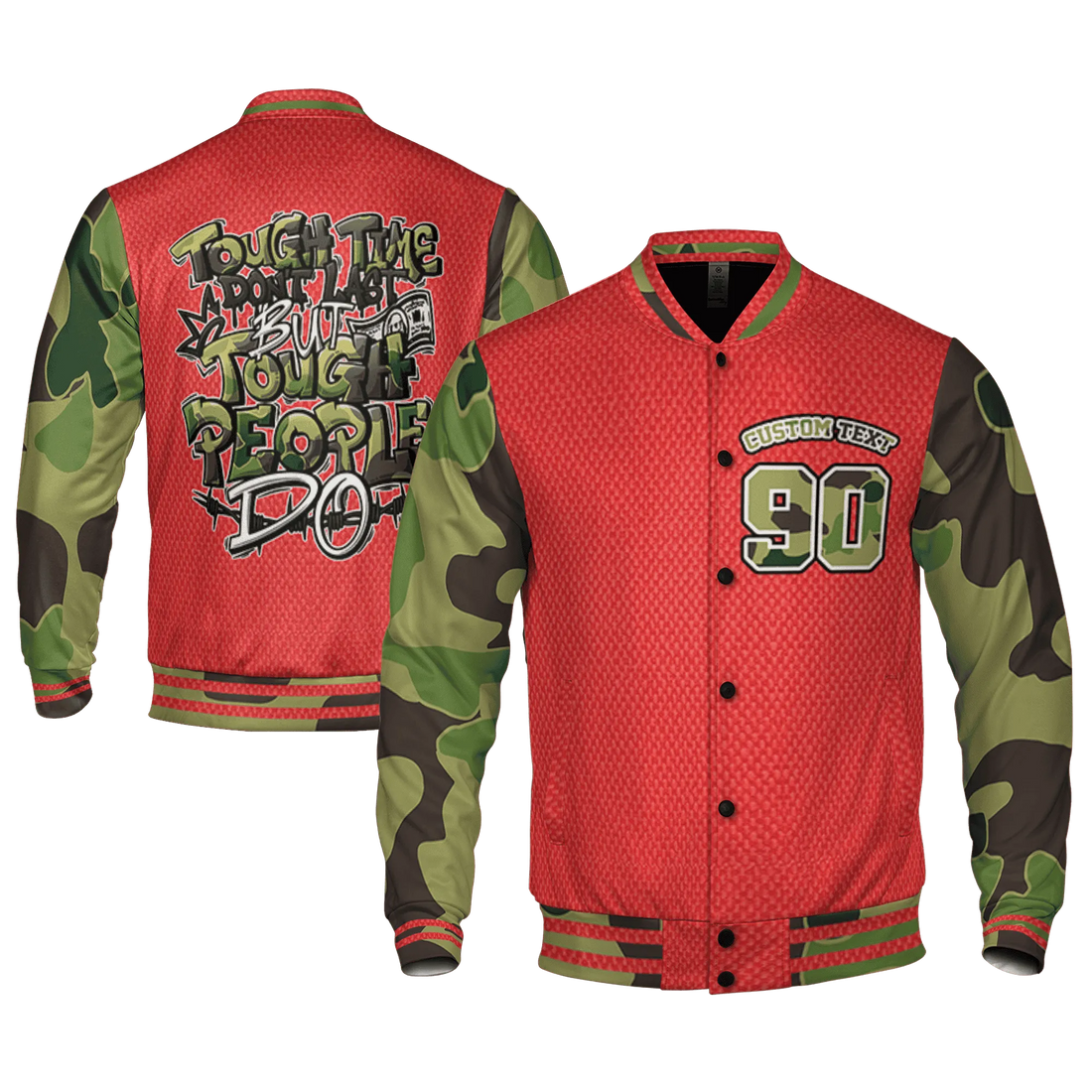 AM-90-Dark-Sage-Solar-Red-NastyJamz-Varsity-Match-Tough-People-Never-Fall