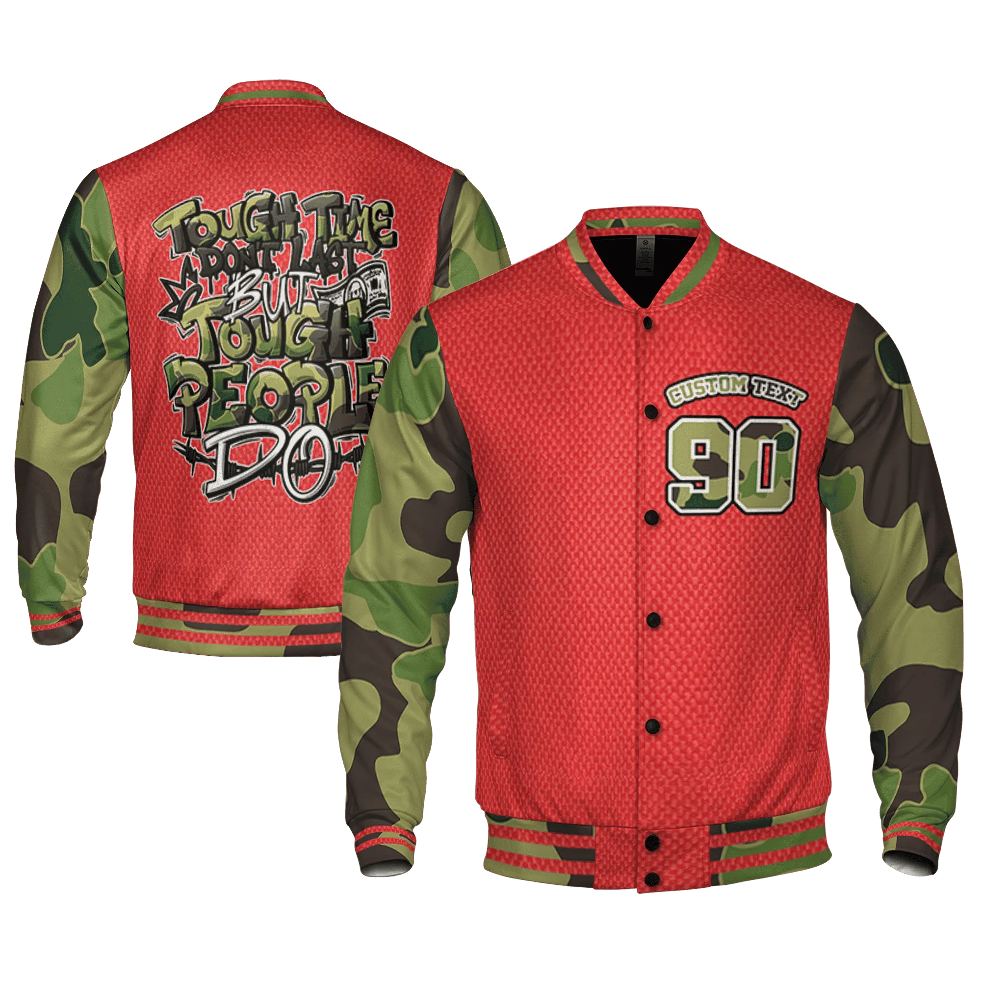 AM-90-Dark-Sage-Solar-Red-NastyJamz-Varsity-Match-Tough-People-Never-Fall