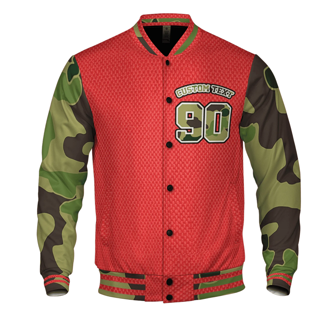 AM-90-Dark-Sage-Solar-Red-NastyJamz-Varsity-Match-Tough-People-Never-Fall