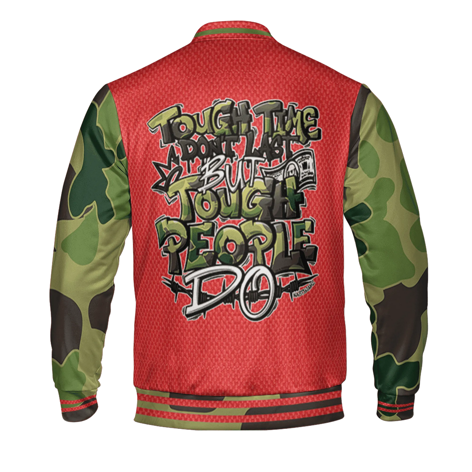 AM-90-Dark-Sage-Solar-Red-NastyJamz-Varsity-Match-Tough-People-Never-Fall