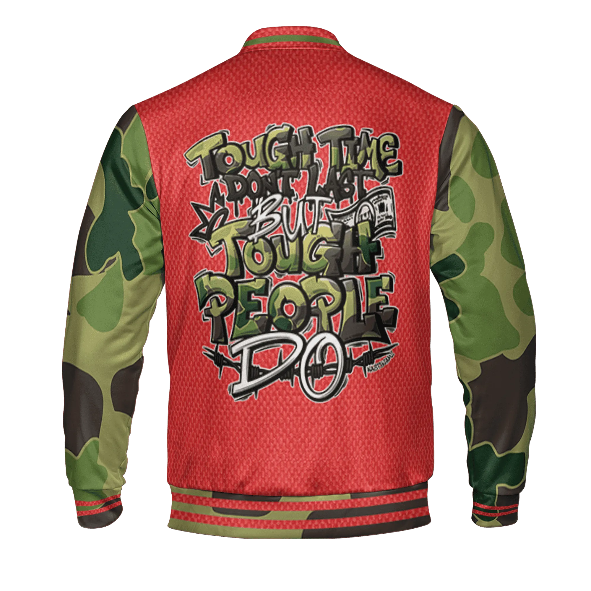 AM-90-Dark-Sage-Solar-Red-NastyJamz-Varsity-Match-Tough-People-Never-Fall