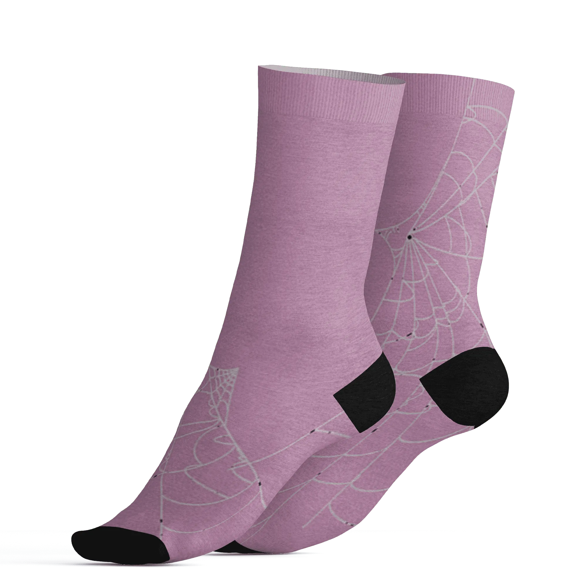 Orchid-Neutral-Grey-Black-White-4s-NastyJamz-Socks-Match-Trick-Or-Treat-3D