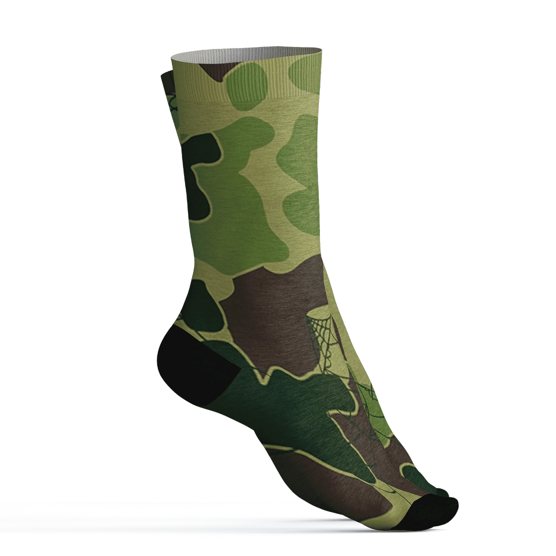 AM-90-Dark-Sage-Solar-Red-NastyJamz-Socks-Match-Trick-Or-Treat-3D
