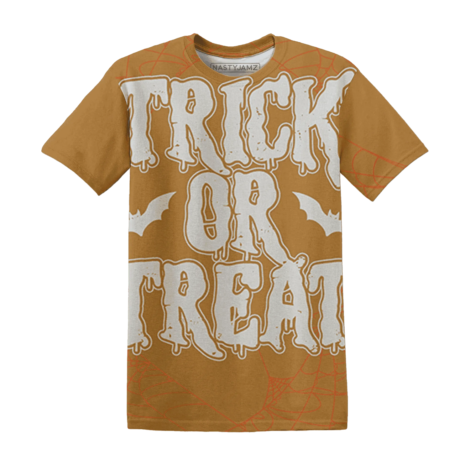 Dunk-Low-Retro-Wheat-Orange-NastyJamz-T-Shirt-Match-Trick-Or-Treat-3D