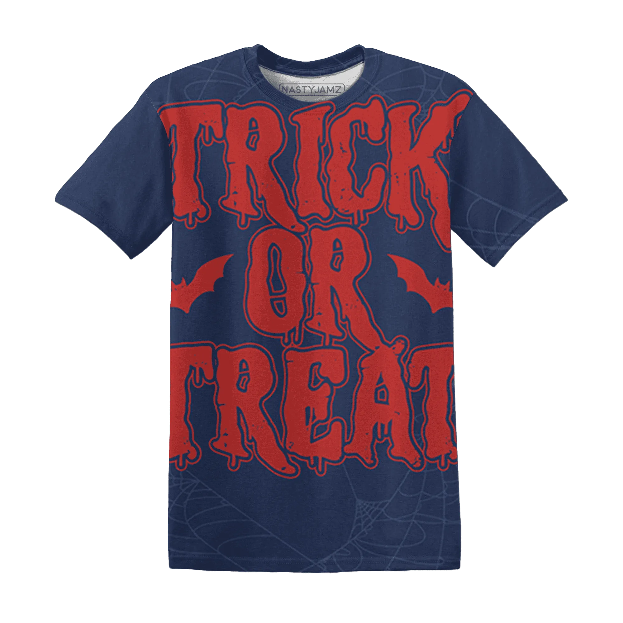 VaporMax-Air-Plus-Midnight-Navy-Gold-Black-NastyJamz-T-Shirt-Match-Trick-Or-Treat-3D
