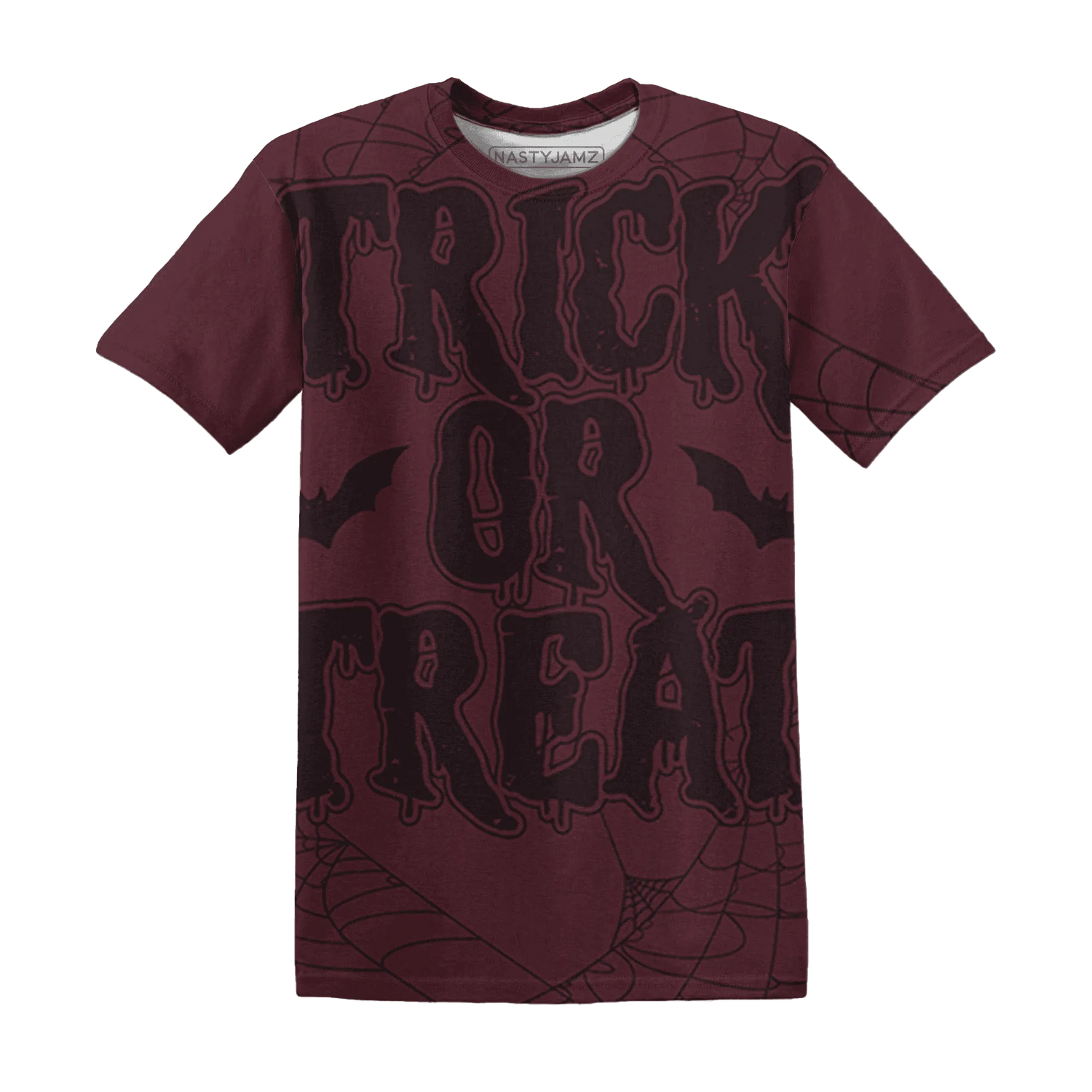 VaporMax-Night-Maron-Burgundy-NastyJamz-T-Shirt-Match-Trick-Or-Treat-3D
