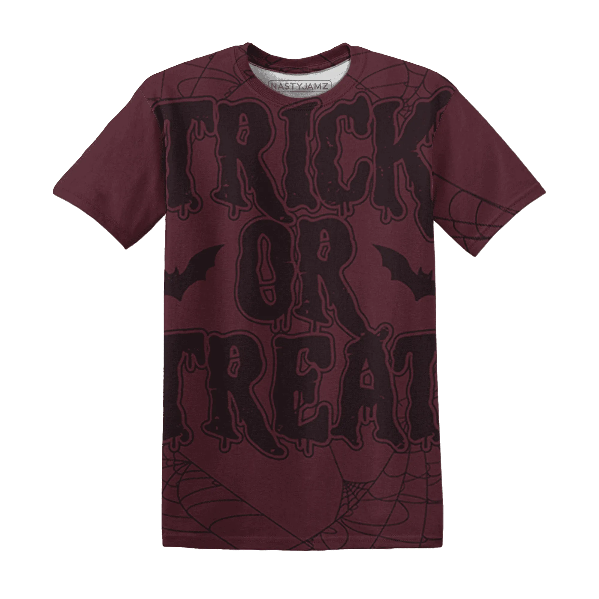 VaporMax-Night-Maron-Burgundy-NastyJamz-T-Shirt-Match-Trick-Or-Treat-3D