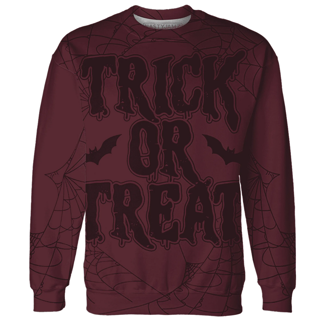 VaporMax-Night-Maron-Burgundy-NastyJamz-Sweatshirt-Match-Trick-Or-Treat-3D