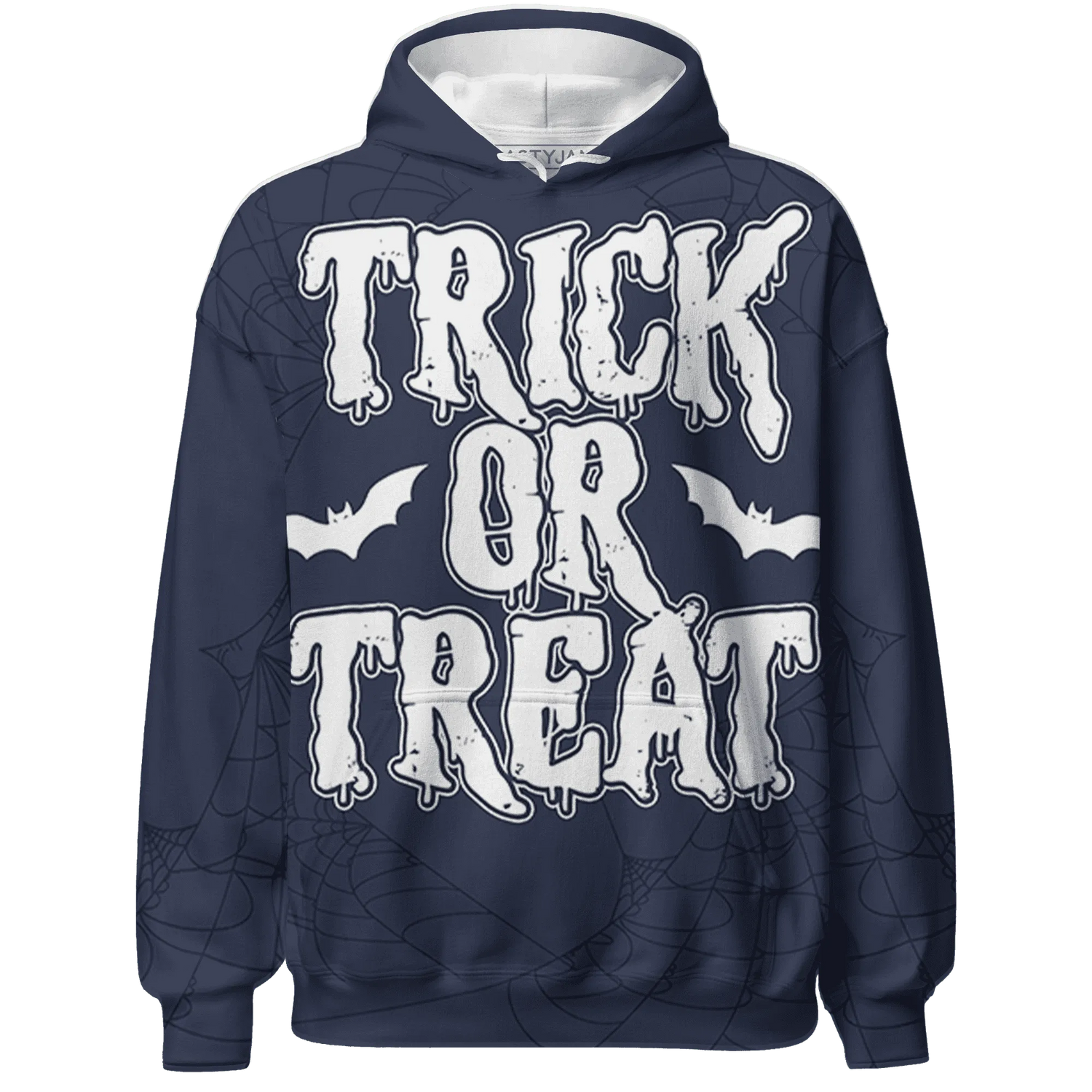 VaporMax-Plus-Midnight-Navy-White-Metallic-Silver-NastyJamz-Hoodie-Match-Trick-Or-Treat-3D