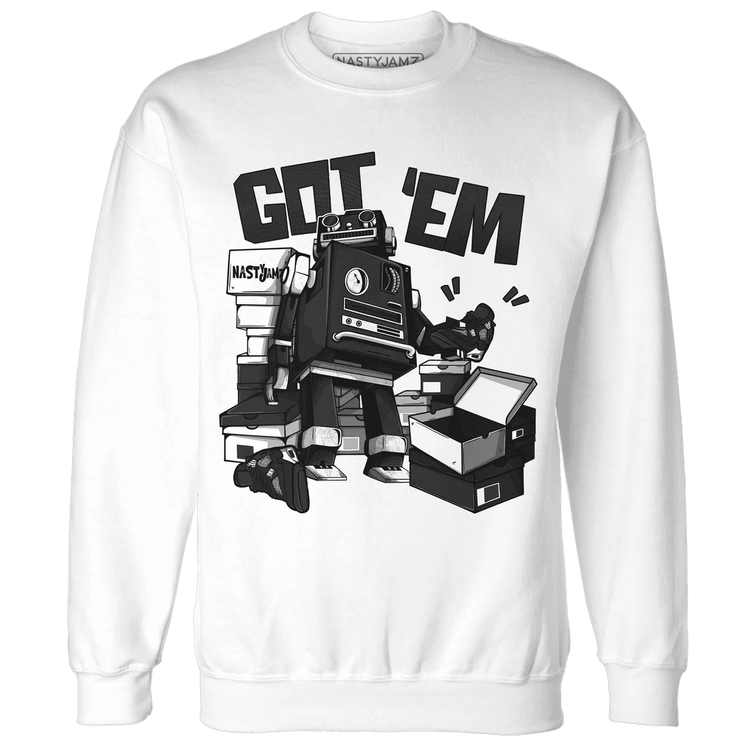 White-Thunder-4s-Sweatshirt-Match-Trooper-Got-Em