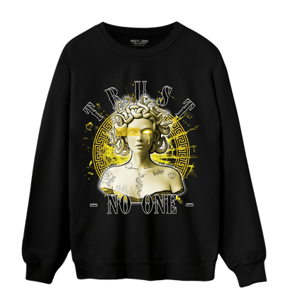 Vivid Sulfur 4s Sweatshirt Match Trust No One Medusa - NastyJamz