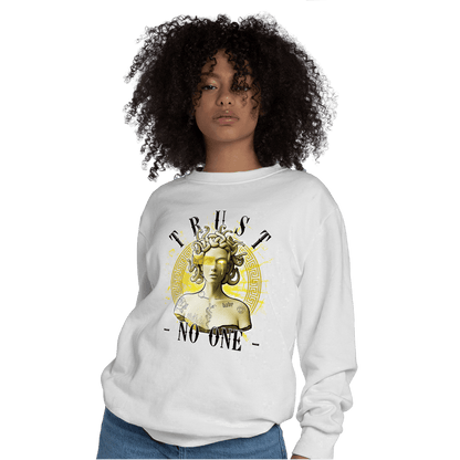 Vivid Sulfur 4s Sweatshirt Match Trust No One Medusa - NastyJamz