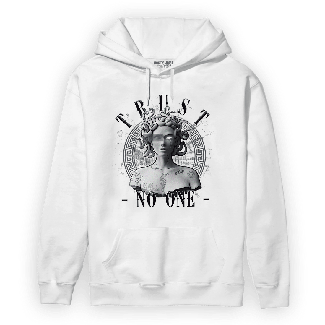 Air Max 90 Iron Grey Hoodie Match Trust No One Medusa - NastyJamz