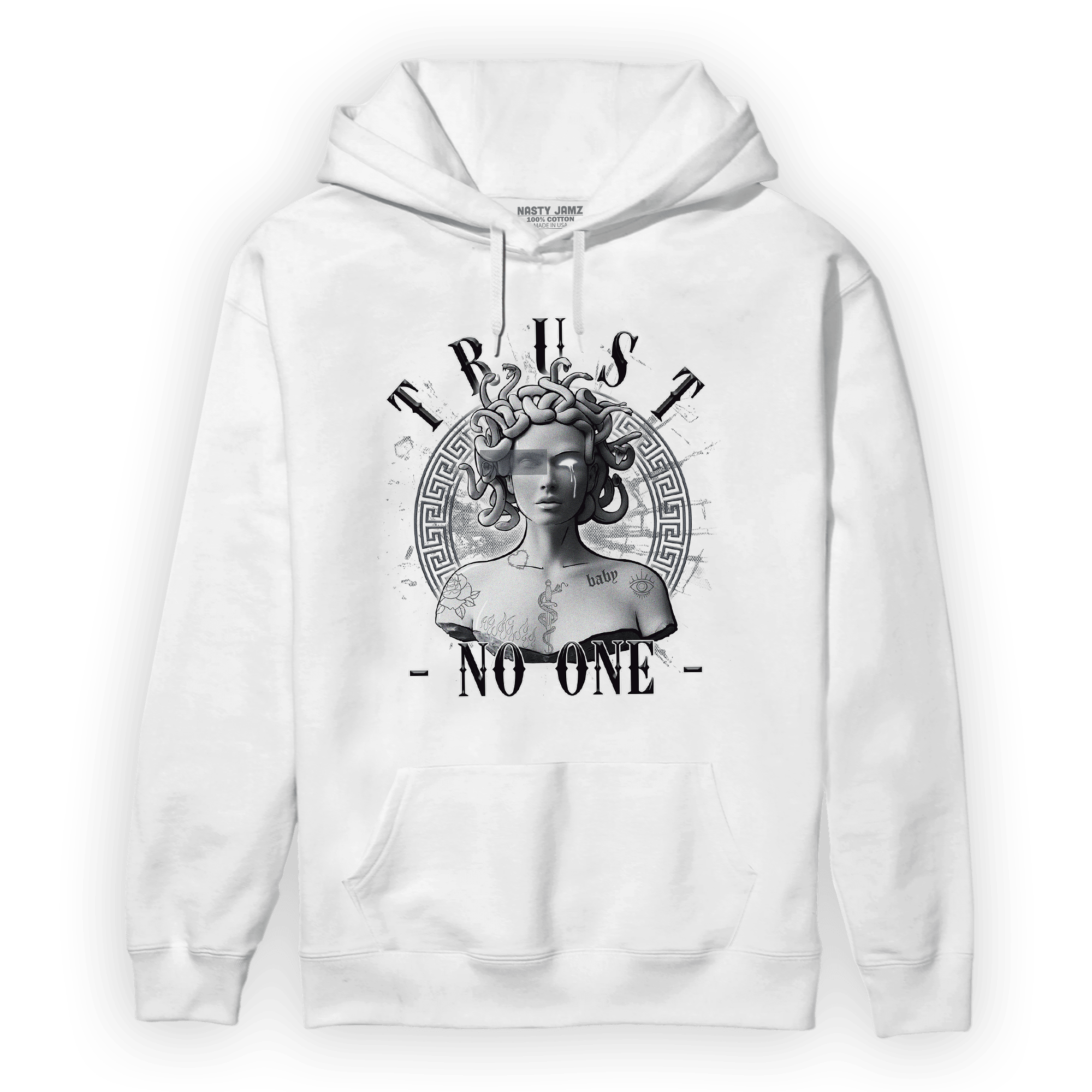Air Max 90 Iron Grey Hoodie Match Trust No One Medusa - NastyJamz