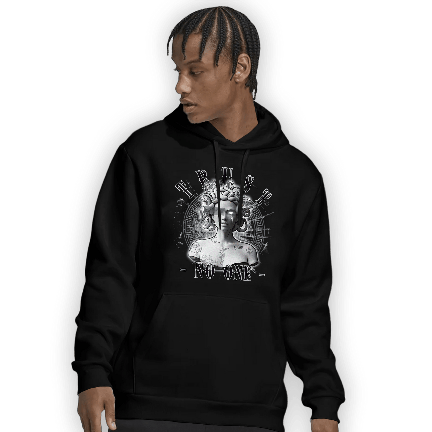 Air Max 90 Iron Grey Hoodie Match Trust No One Medusa - NastyJamz