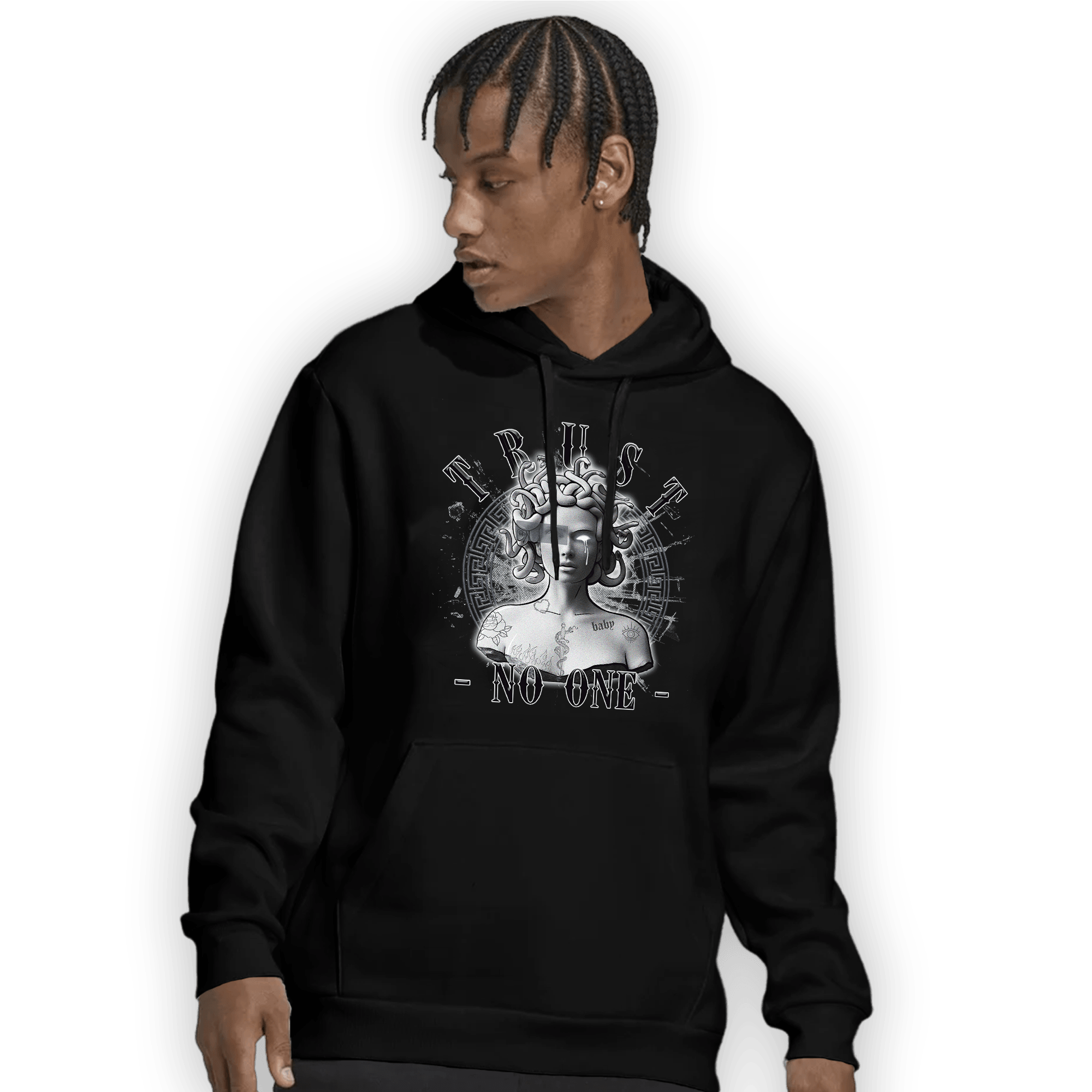 Air Max 90 Iron Grey Hoodie Match Trust No One Medusa - NastyJamz
