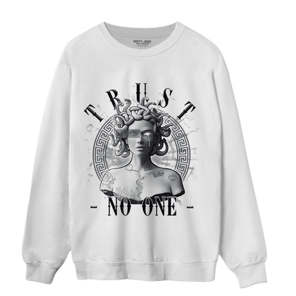 Air Max 90 Iron Grey Sweatshirt Match Trust No One Medusa - NastyJamz