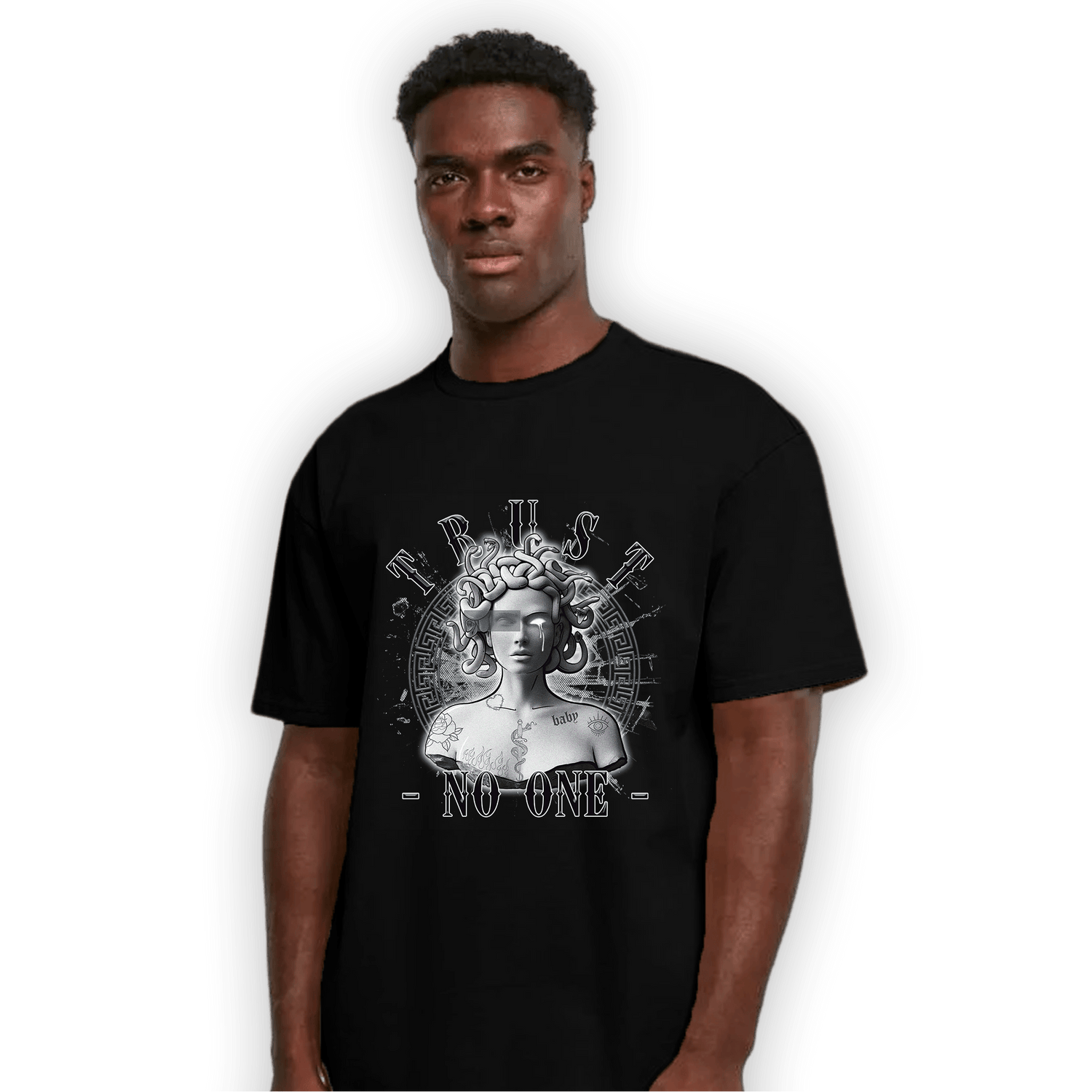 Air Max 90 Iron Grey T Shirt Match Trust No One Medusa - NastyJamz
