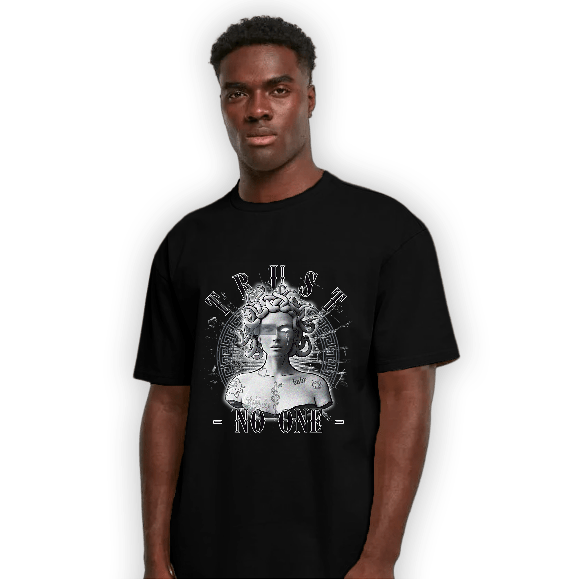 Air Max 90 Iron Grey T Shirt Match Trust No One Medusa - NastyJamz