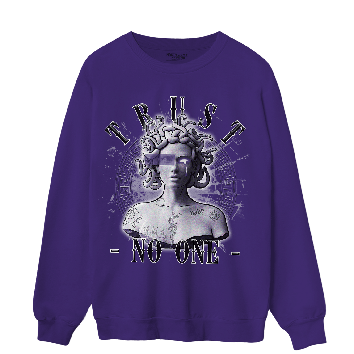 Dunk Low Plum Sweatshirt Match Trust No One Medusa - NastyJamz