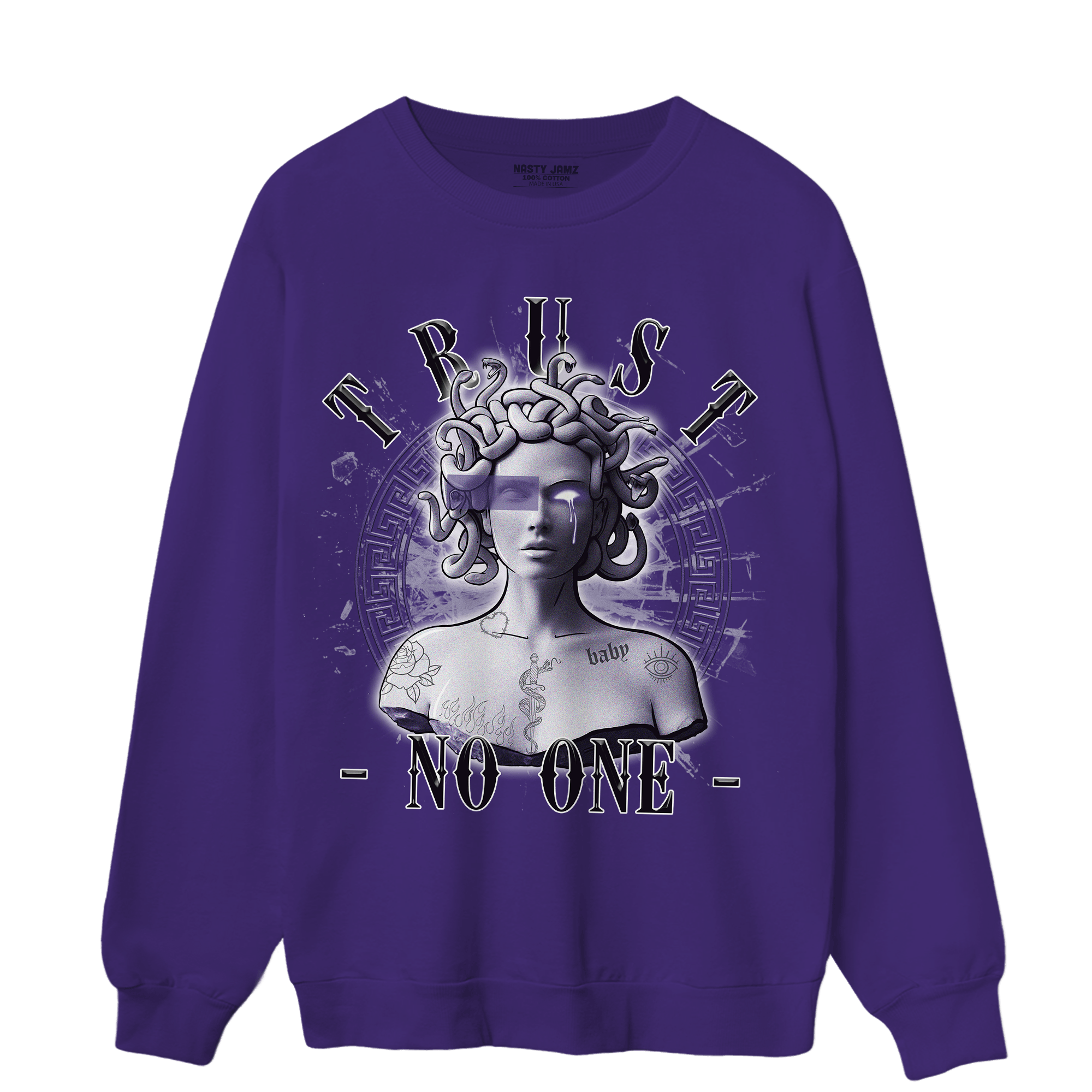 Dunk Low Plum Sweatshirt Match Trust No One Medusa - NastyJamz