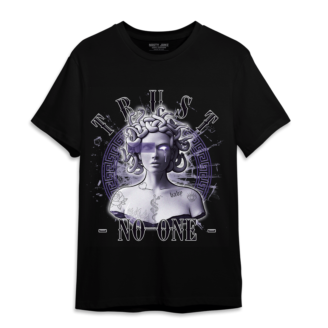 Dunk Low Plum T Shirt Match Trust No One Medusa - NastyJamz