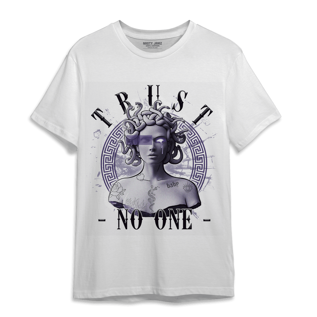 Dunk Low Plum T Shirt Match Trust No One Medusa - NastyJamz