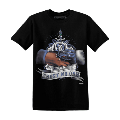 Low-Diffused-Blue-11s-T-Shirt-Match-Trust-No-One-Old-School