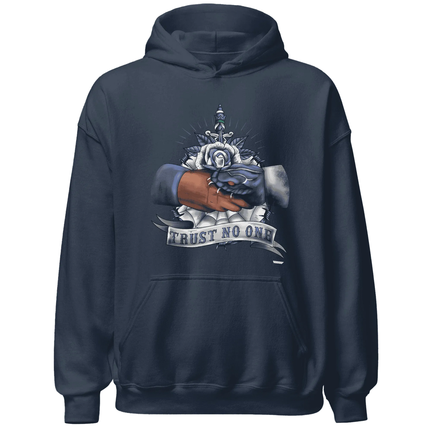 Low-Diffused-Blue-11s-Hoodie-Match-Trust-No-One-Old-School