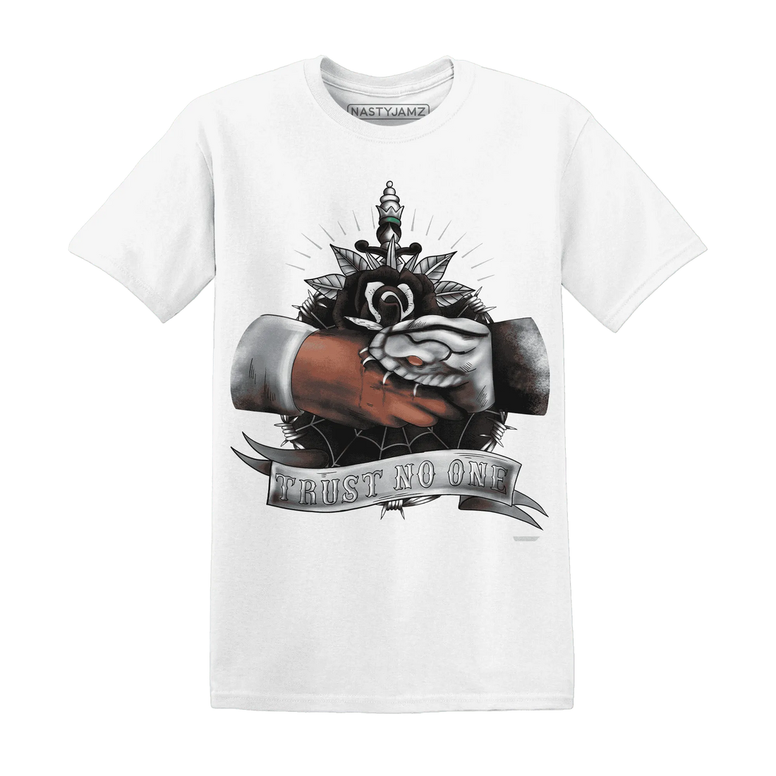 NastyJamz-Wolf-Grey-12s-T-Shirt-Match-Trust-No-One-Old-School