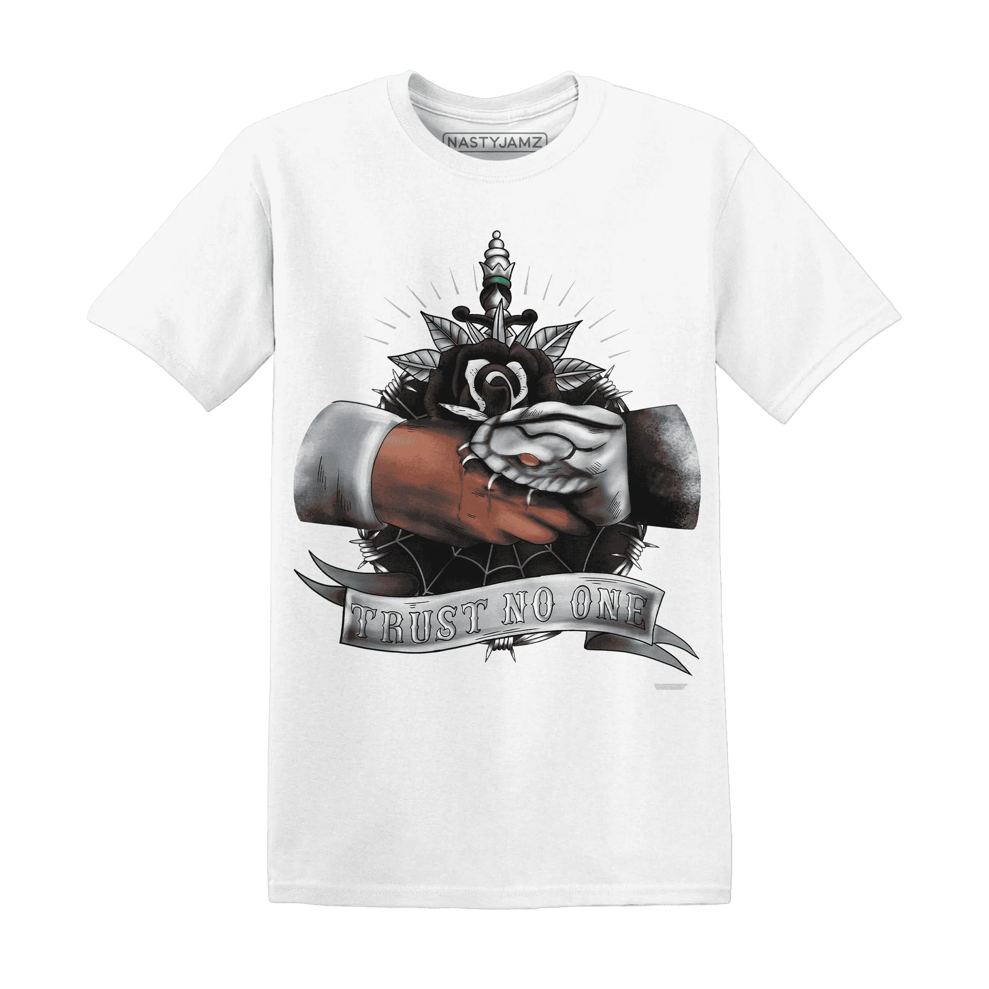NastyJamz-Wolf-Grey-12s-T-Shirt-Match-Trust-No-One-Old-School