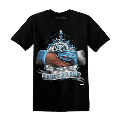 NastyJamz-Carolina-Blue-Univercitii-17s-T-Shirt-Match-Trust-No-One-Old-School