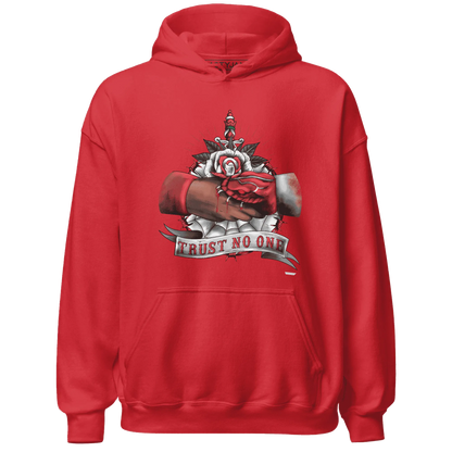 Black-Toe-Reimagined-Red-White-1s-NastyJamz-Hoodie-Match-Trust-No-One-Old-School