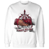 High White Team Red 1s Sweatshirt Match Trust No One Old School - NastyJamz