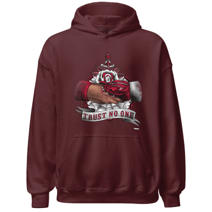 High White Team Red 1s Hoodie Match Trust No One Old School - NastyJamz