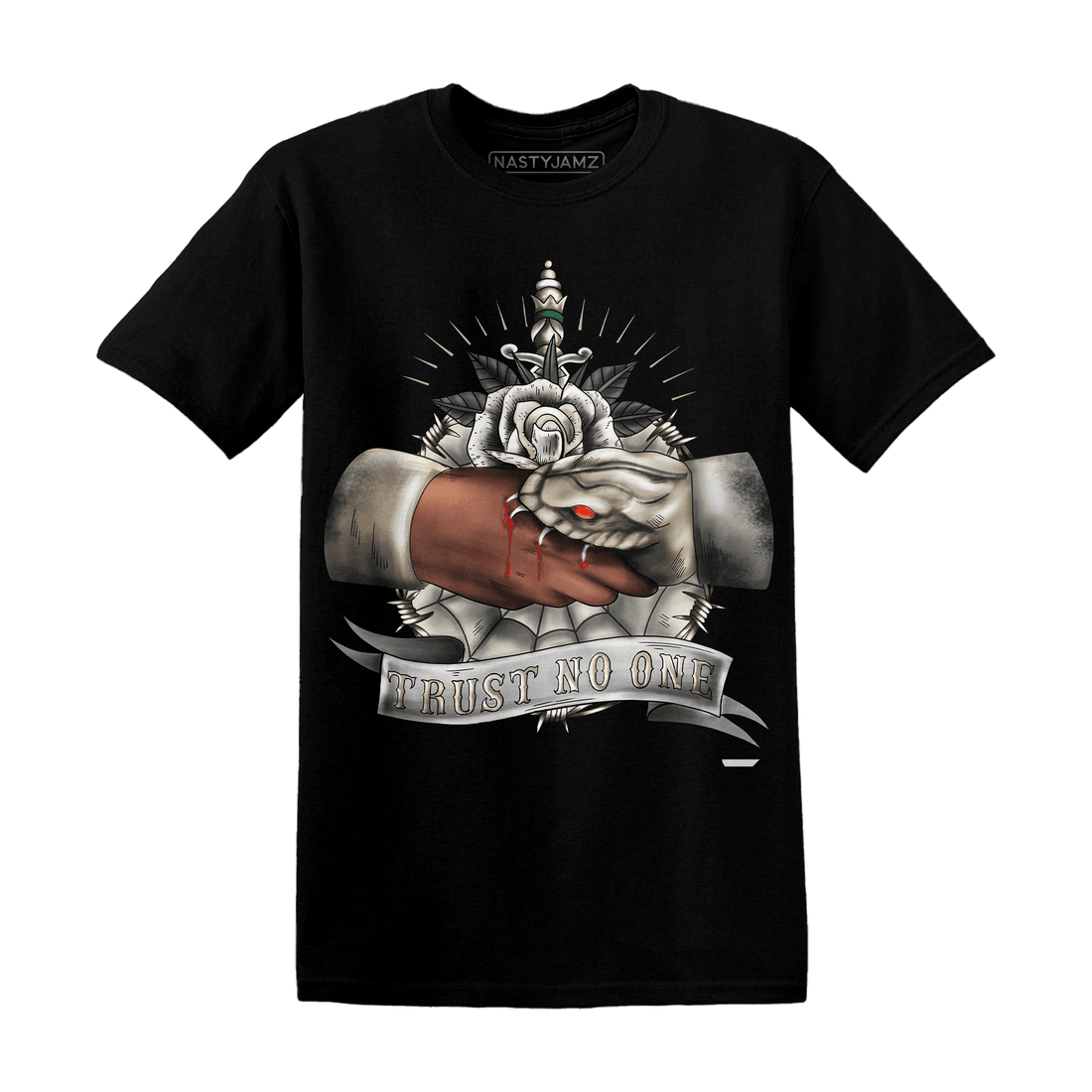 Latte 1s T Shirt Match Trust No One Old School - NastyJamz