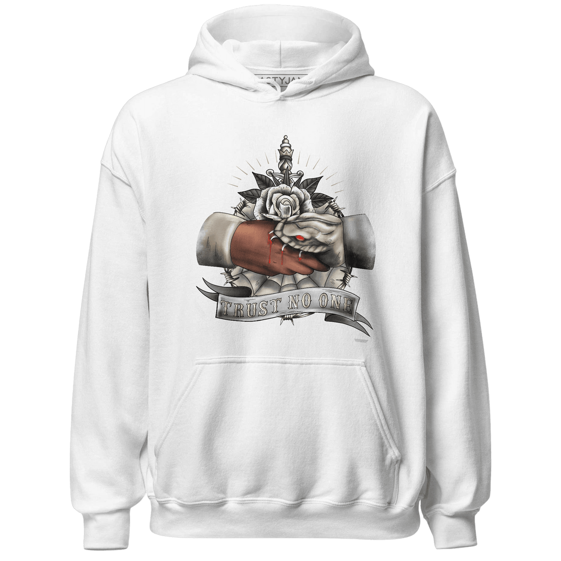 Latte 1s Hoodie Match Trust No One Old School - NastyJamz