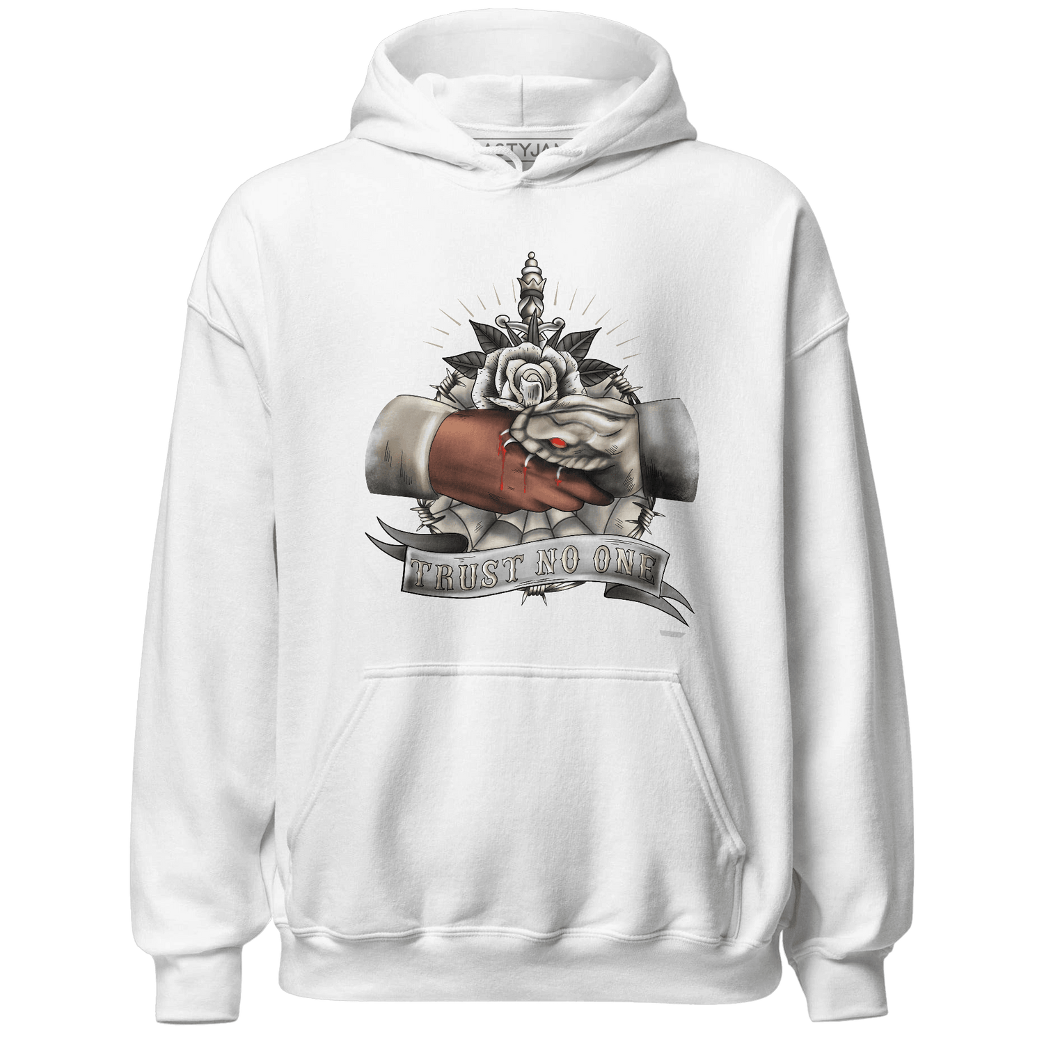 Latte 1s Hoodie Match Trust No One Old School - NastyJamz
