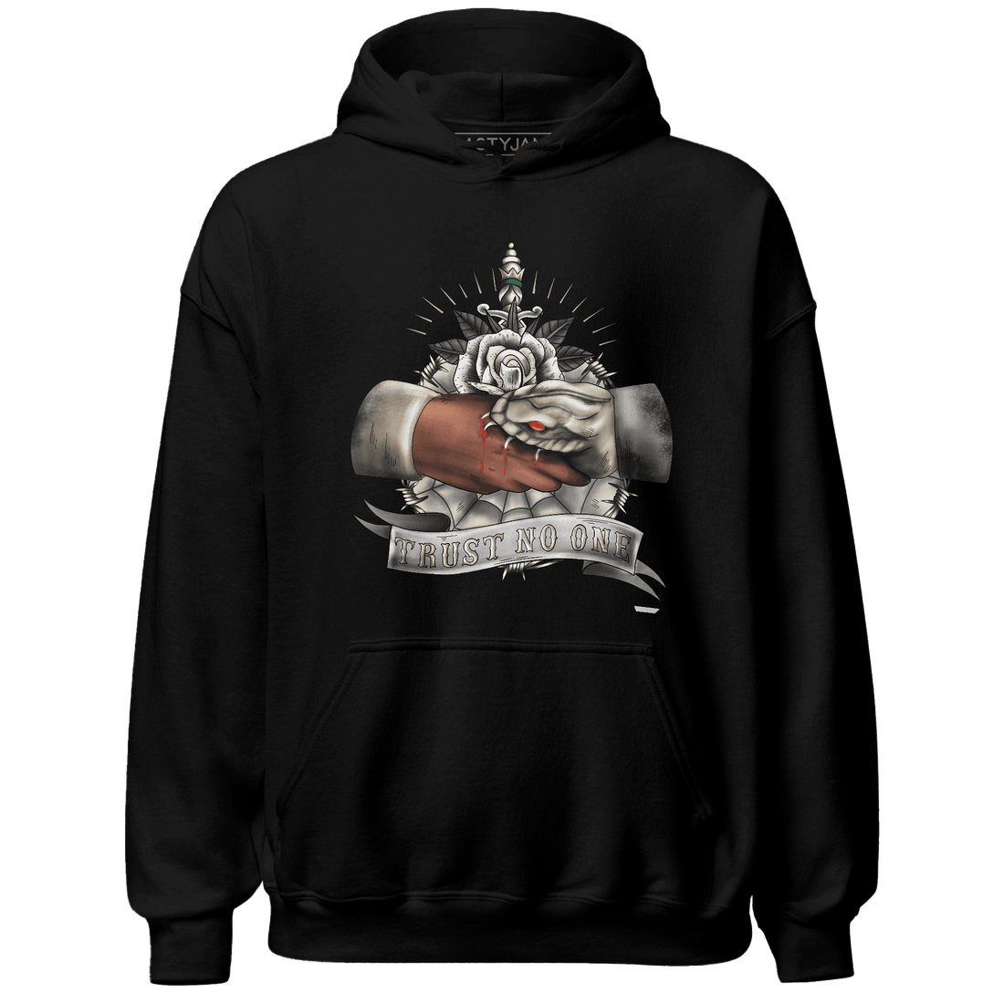 Latte 1s Hoodie Match Trust No One Old School - NastyJamz