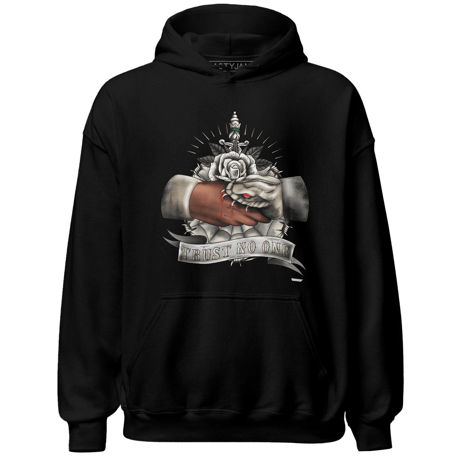 Latte 1s Hoodie Match Trust No One Old School - NastyJamz