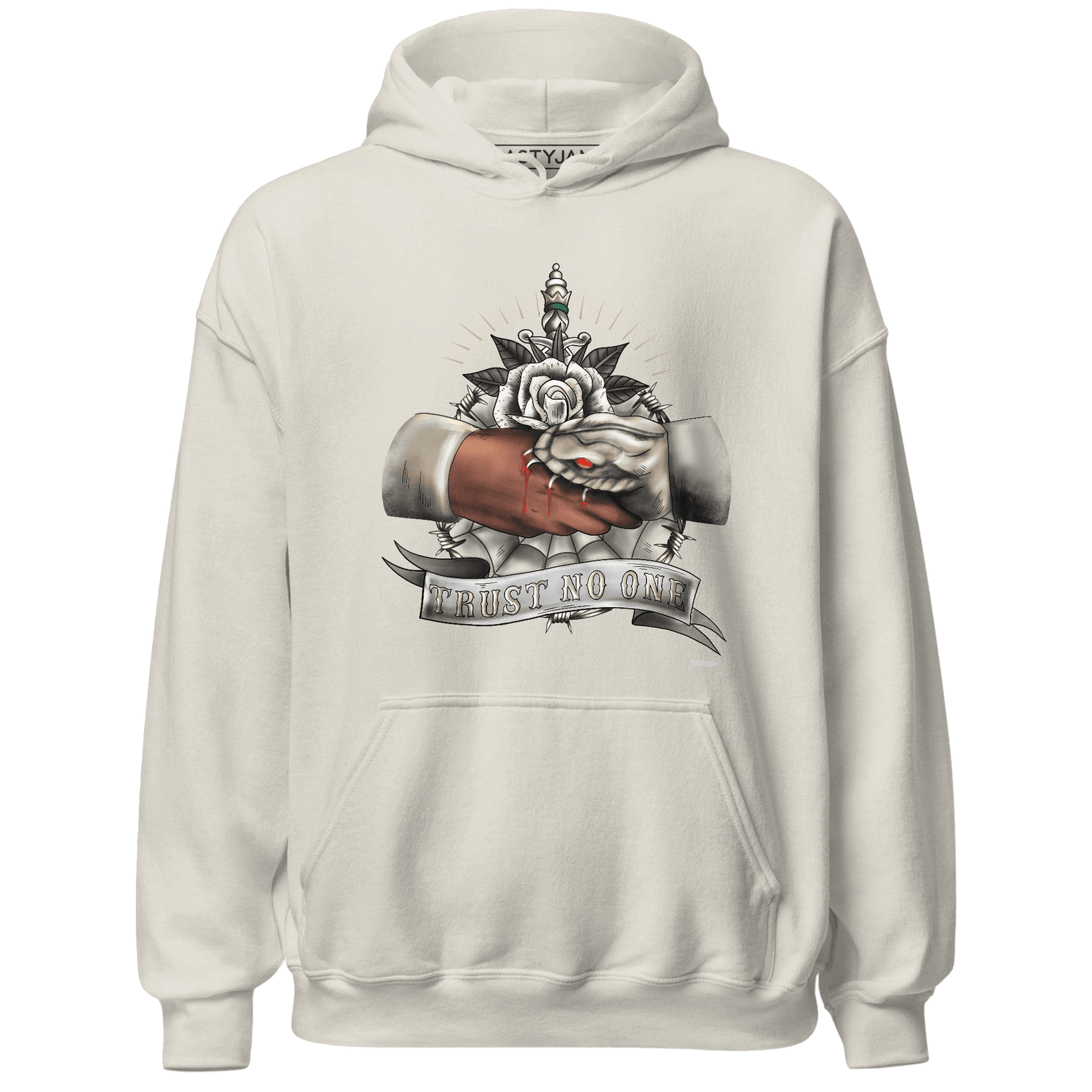 Latte 1s Hoodie Match Trust No One Old School - NastyJamz