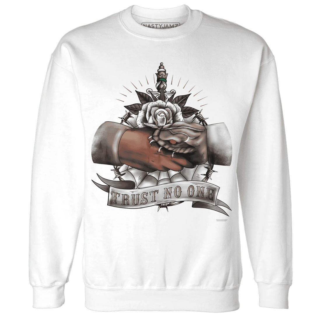 NastyJamz-Low-Mocha-1s-Sweatshirt-Match-Trust-No-One-Old-School