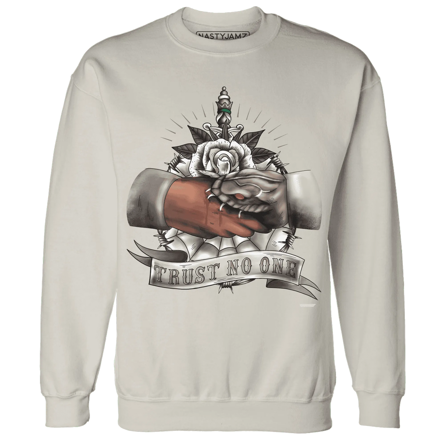 NastyJamz-Low-Mocha-1s-Sweatshirt-Match-Trust-No-One-Old-School