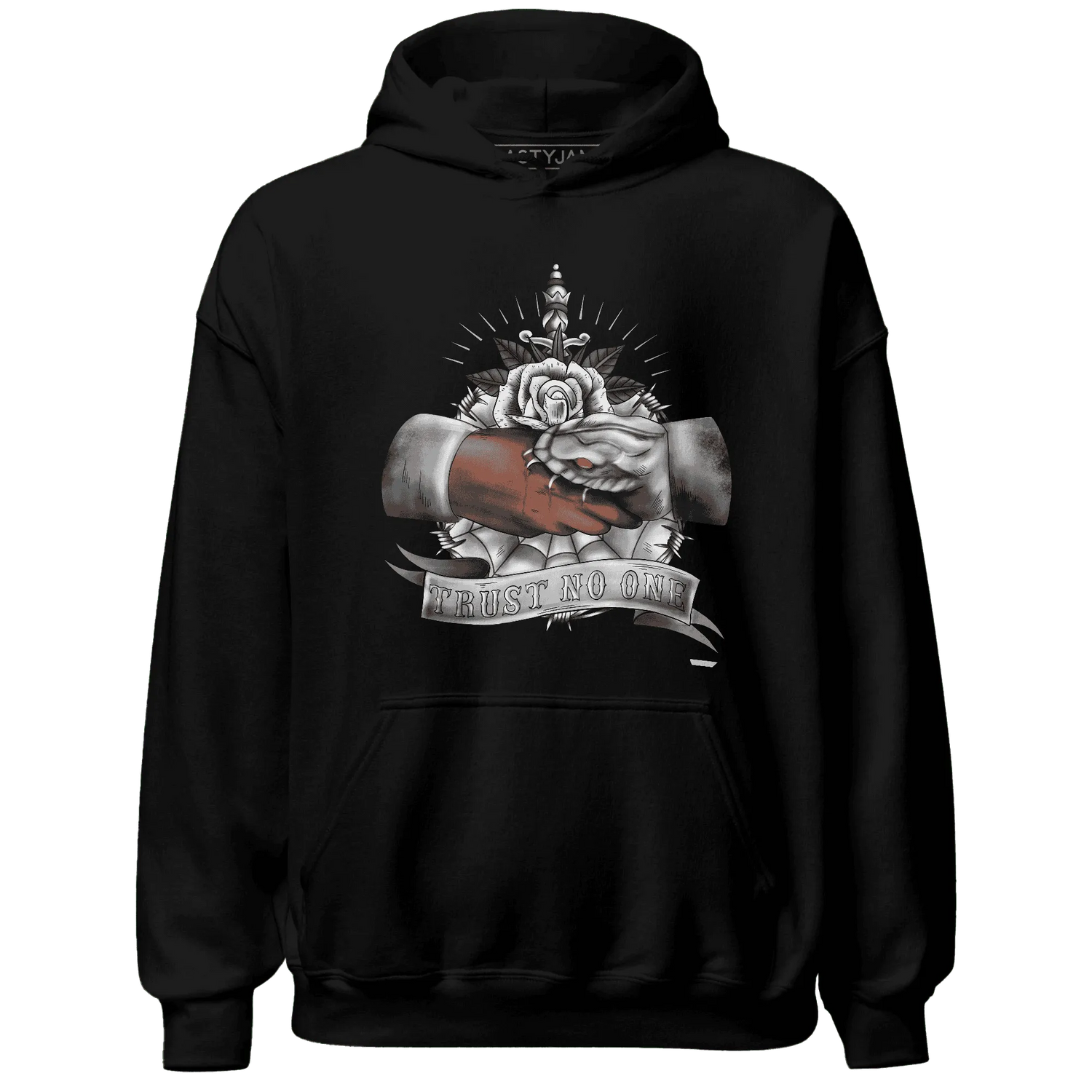 Wolf-Grey-1s-Hoodie-Match-Trust-No-One-Old-School