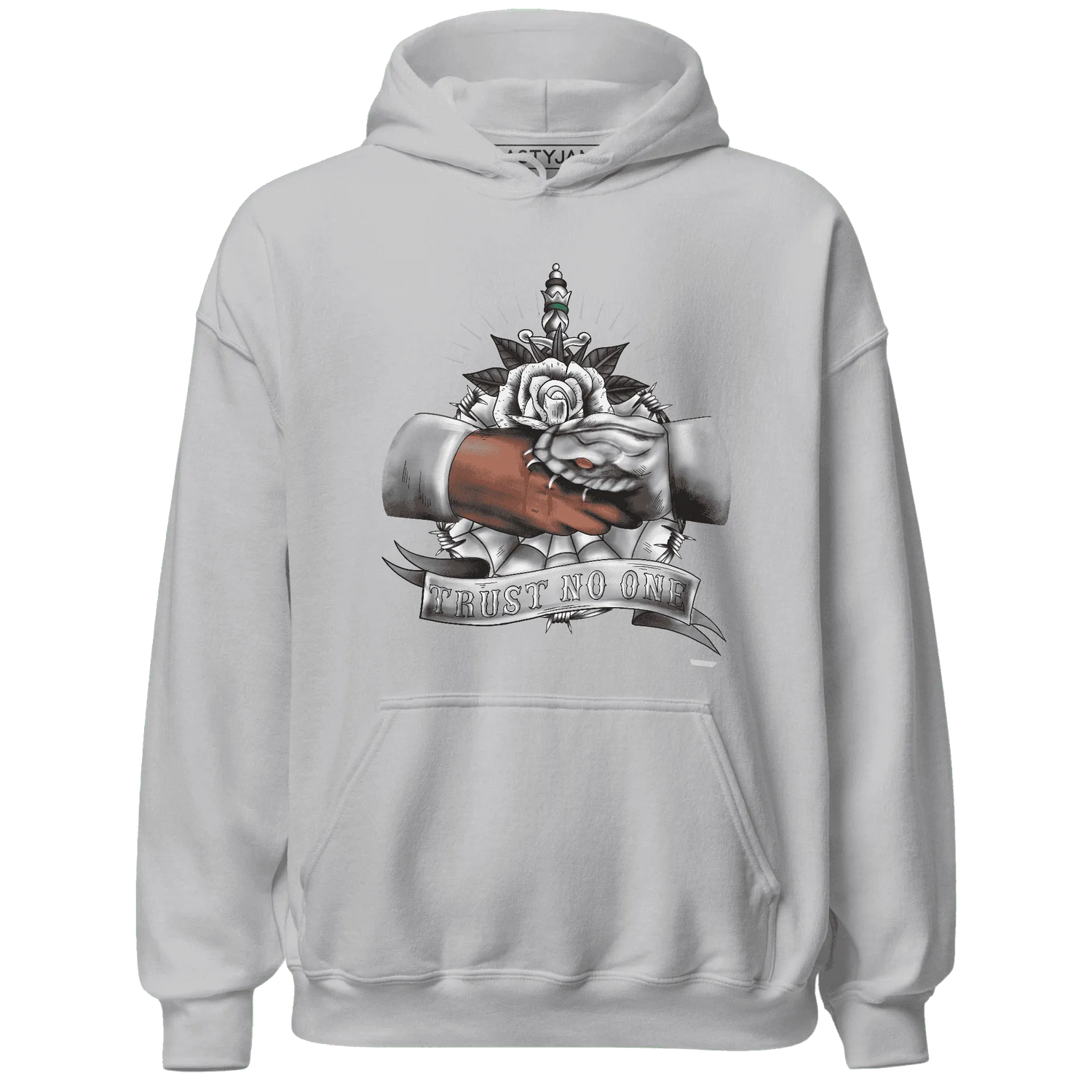 Wolf-Grey-1s-Hoodie-Match-Trust-No-One-Old-School