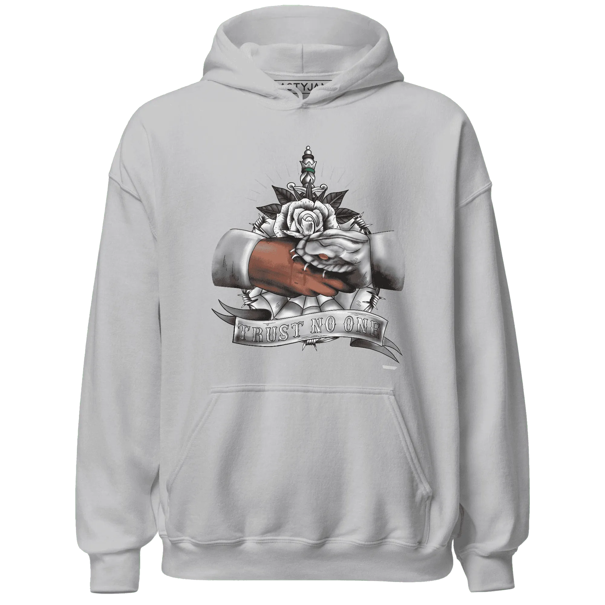 Wolf-Grey-1s-Hoodie-Match-Trust-No-One-Old-School